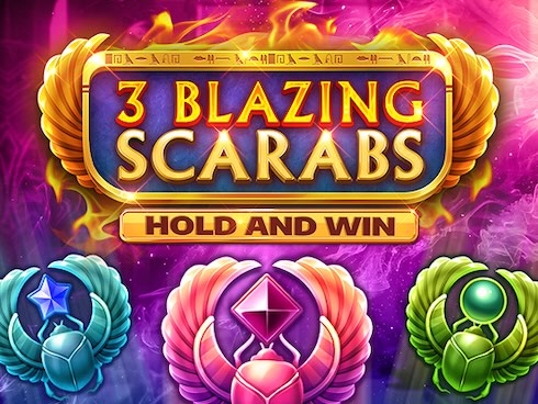 3 Blazing Scarabs Hold and Win