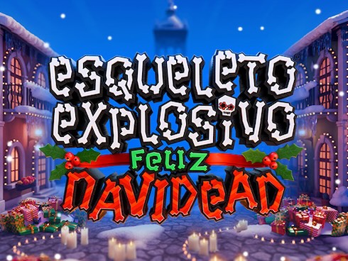 Esqueleto Explosivo Feliz Navidead